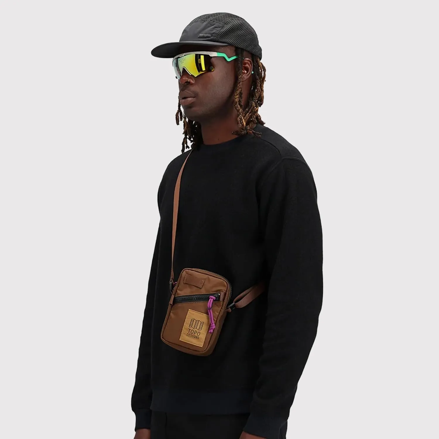 Topo Designs Mini Shoulder Bag - Over the Shoulder Daily Carry Essentials, Fanny Pack Carry Option