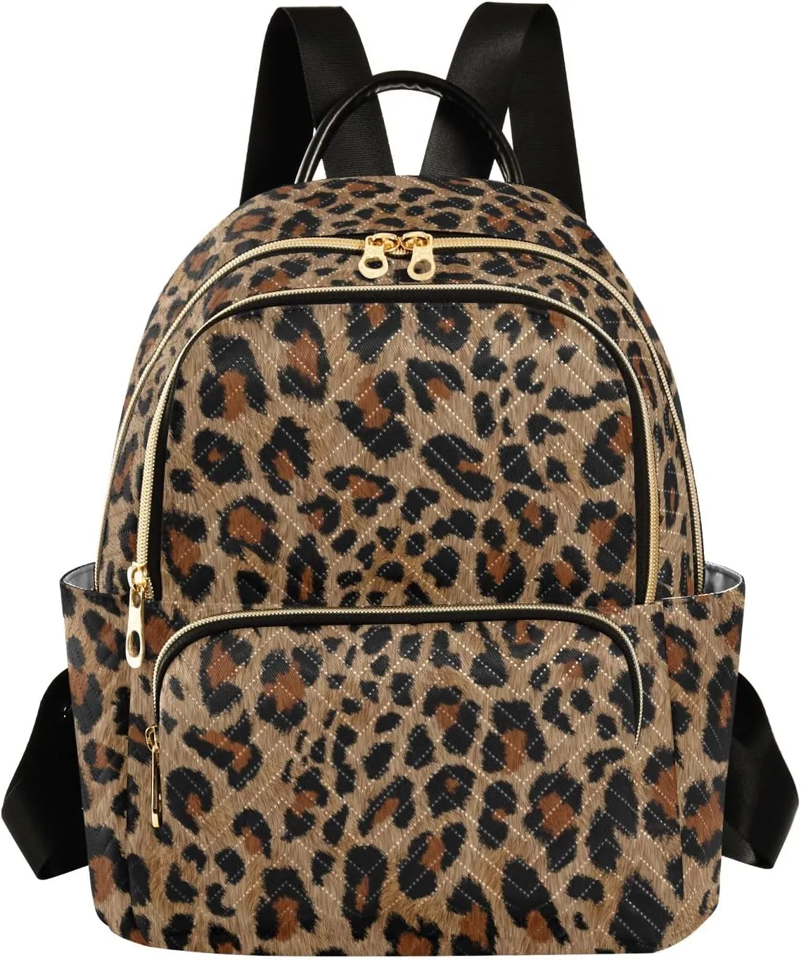Travel Backpack Purse for Women Fashion Anti-theft Work Casual Cheetah Leopard Print Animal Daypack Shoulder Bag Medium Size