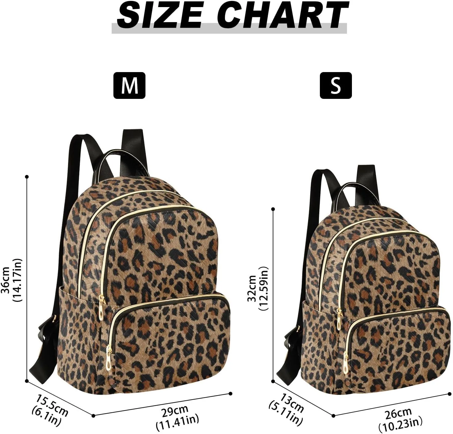Travel Backpack Purse for Women Fashion Anti-theft Work Casual Cheetah Leopard Print Animal Daypack Shoulder Bag Medium Size