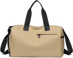 Travel Bag - Dry and Wet Separation Sports and Fitness Travel Backpack Unisex Travel Bag(Khaki)