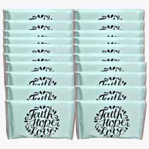 Travel Tissues Faith Hope Love Pocket Tissues Travel Size Slim Tissue Packs for Purse Size Travel Tissue Packs Travel Essentials (20-Pack)
