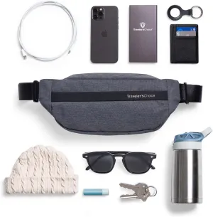 Traveler's Choice Belfast 10" Sling Bag Fanny Pack, Hiking, Stylish, Comfortable, Modern, Grey, One Size