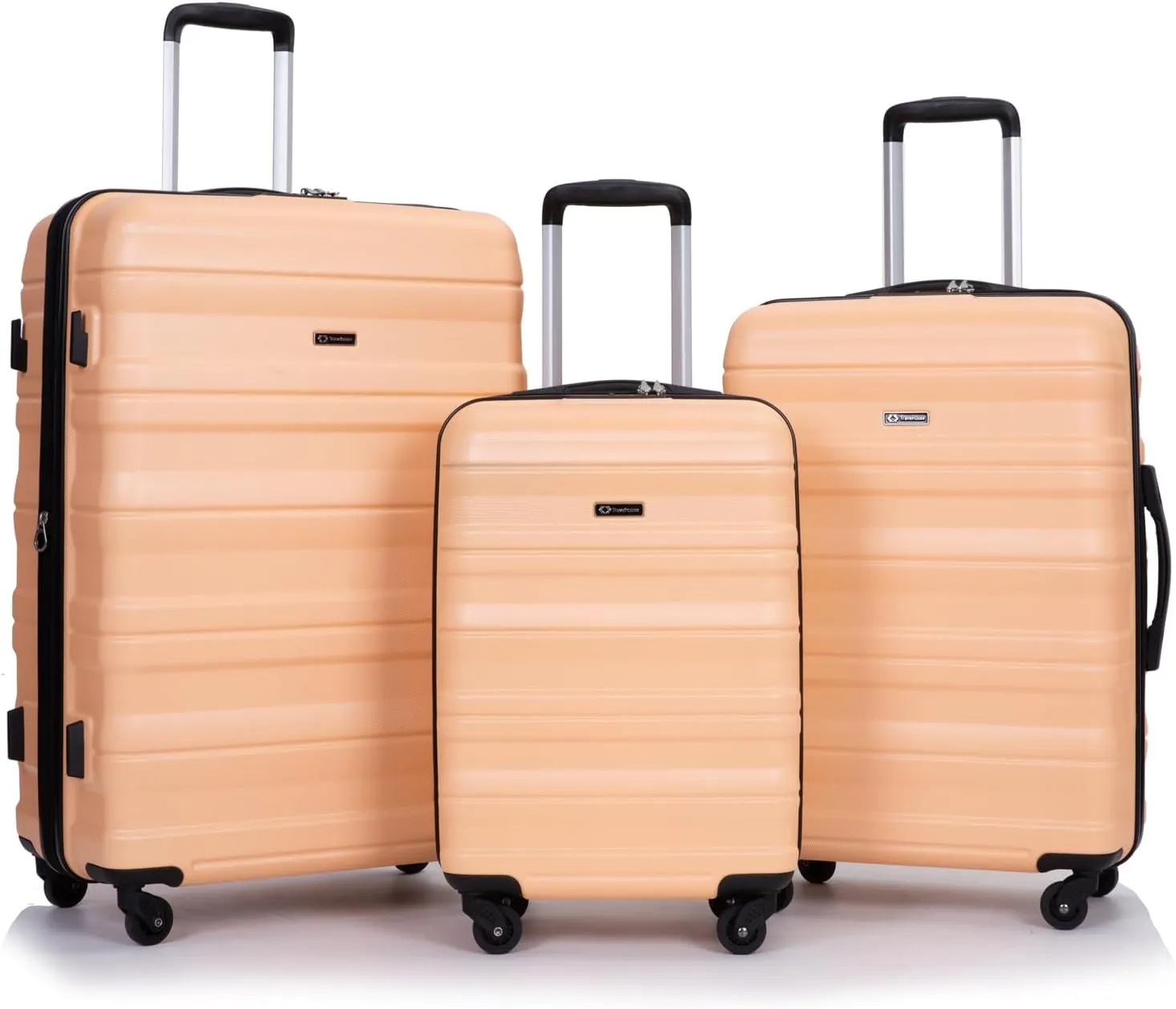 Travelhouse TravelhouseLuggageSets3PieceWear-ResistanceHardshellSpinnerWheelsSuitcaseSetswithTsaLock20/24/28TravelLuggagesClearanceLightweight