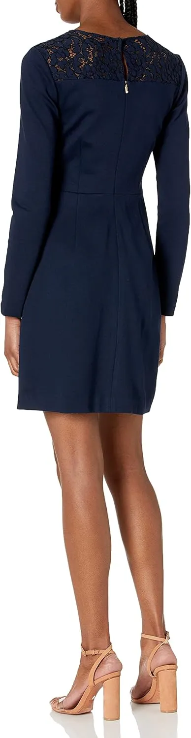 Trina Turk Women's Sebastian Lace Bibbed Ponte Dress