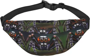 Tropical rainforest spiders Large crossbody bag for travel and running, made of polyester, waterproof and soft fabric