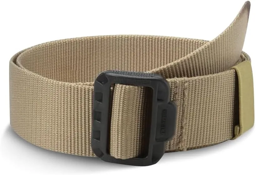 Tru-Spec Security Friendly Tactical Belt - Durable, Rip-Resistant Nylon Belts for Men and Women with Non-Metallic Buckle, Tan - 5X-Large