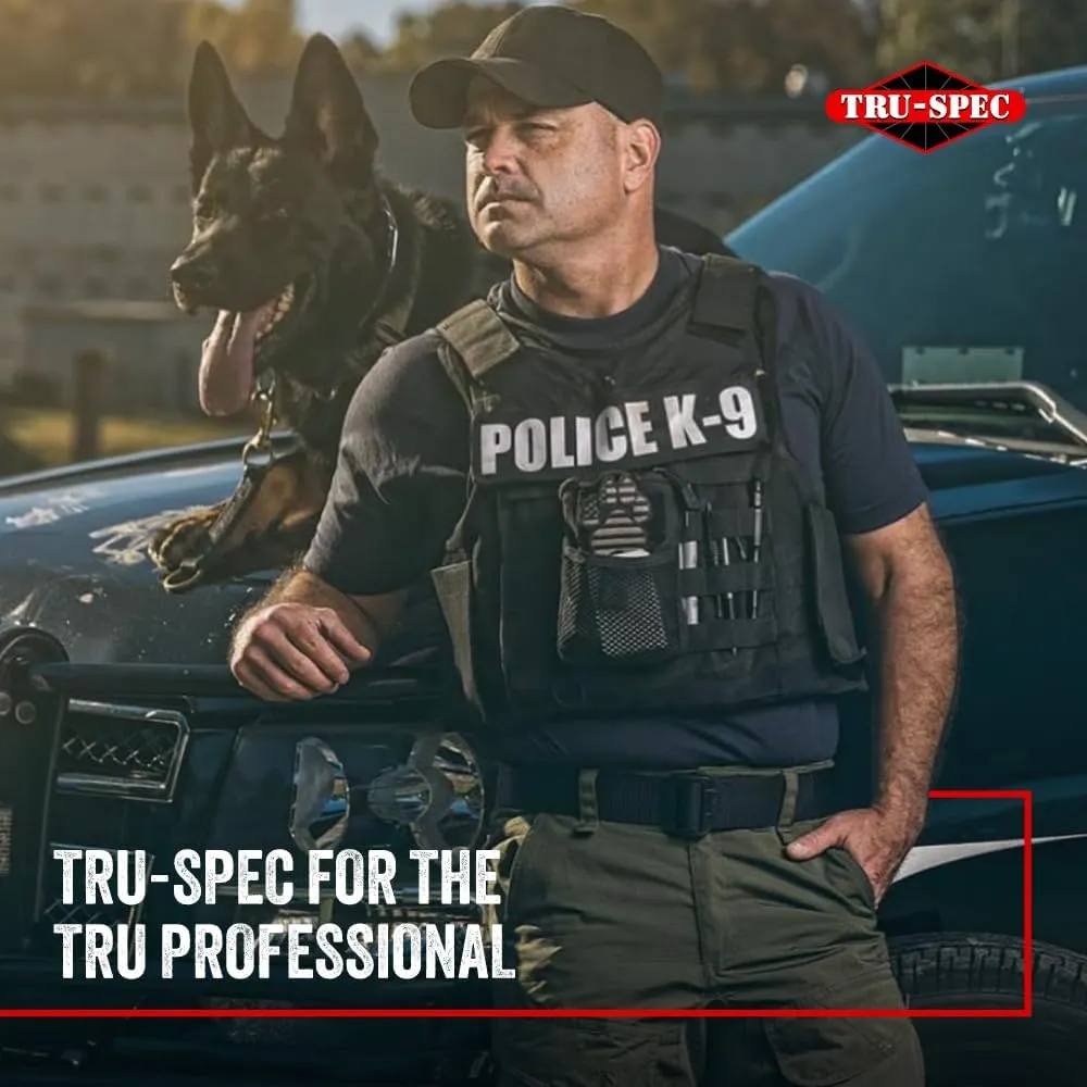 Tru-Spec Security Friendly Tactical Belt - Durable, Rip-Resistant Nylon Belts for Men and Women with Non-Metallic Buckle