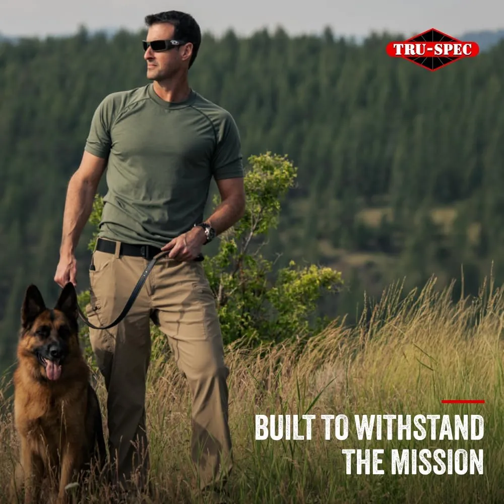 Tru-Spec Security Friendly Tactical Belt - Durable, Rip-Resistant Nylon Belts for Men and Women with Non-Metallic Buckle