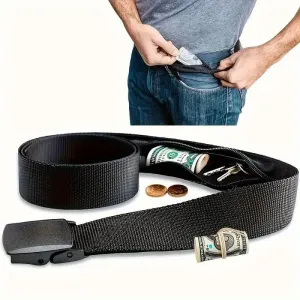 TSA-Approved Travel Money Belt – Hidden Zipper Pocket