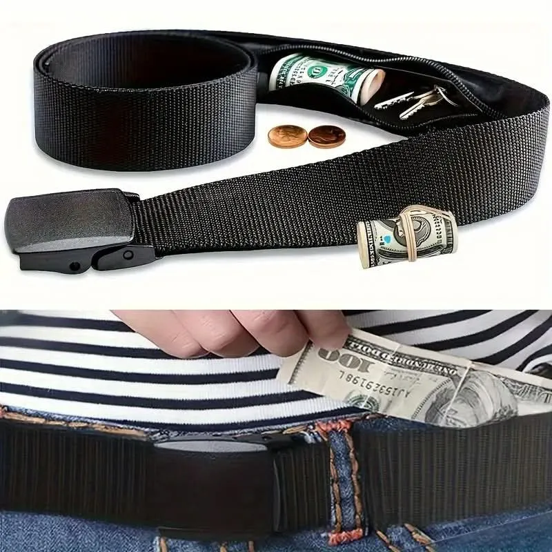 TSA-Approved Travel Money Belt – Hidden Zipper Pocket