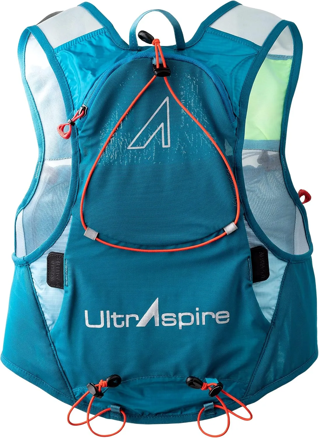 UltrAspire Alpha Unisex Race Vest Hydration Pack - 6 Liter and 9 pockets Running Vest w/Fluid Capacity 2L Reservoir, 2 x 550 mL UltraFlask, and 2 x 500 mL Softflasks (Sold Separately Unless Specified)