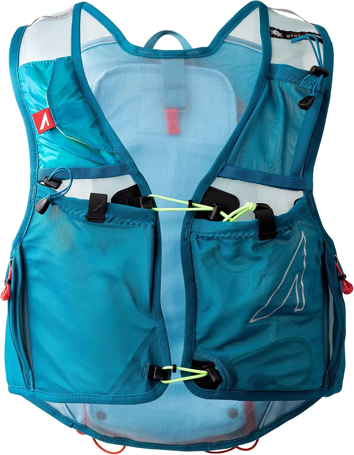UltrAspire Alpha Unisex Race Vest Hydration Pack - 6 Liter and 9 pockets Running Vest w/Fluid Capacity 2L Reservoir, 2 x 550 mL UltraFlask, and 2 x 500 mL Softflasks (Sold Separately Unless Specified)