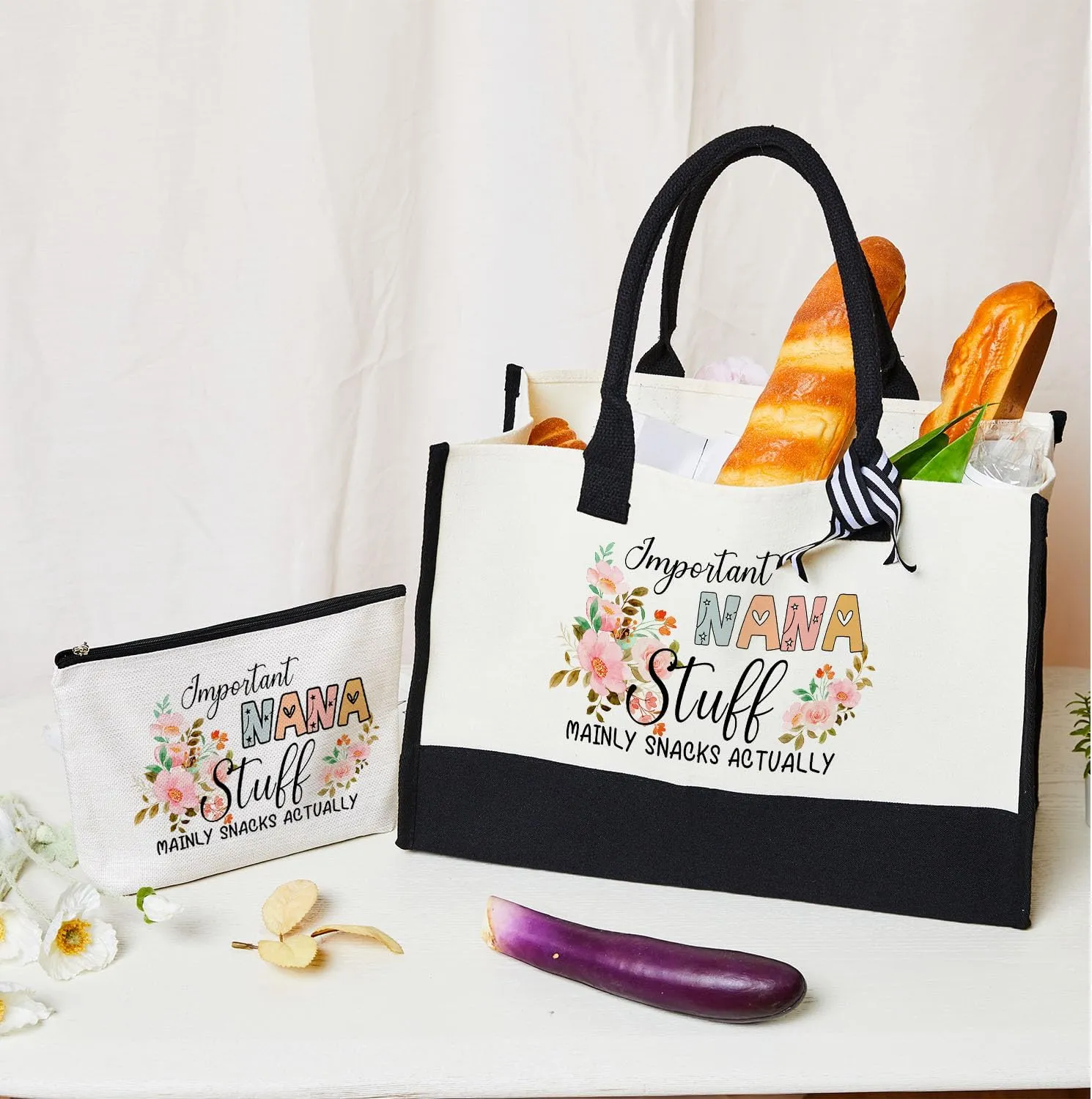Undergo 2pcs Birthday Gifts For Grandma, Mothers Day Handbag For Nana - Thank You makeup bag For Grandma
