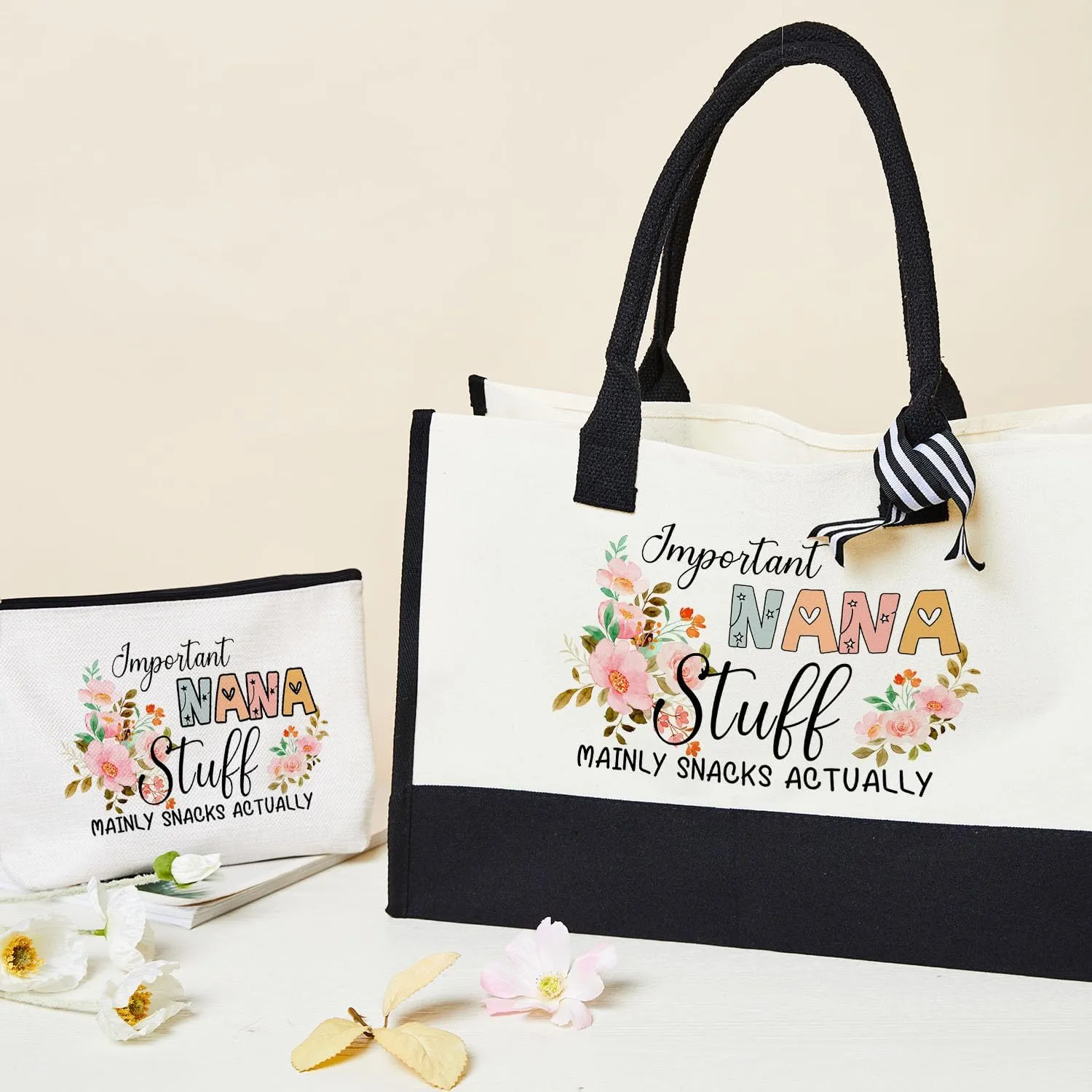 Undergo 2pcs Birthday Gifts For Grandma, Mothers Day Handbag For Nana - Thank You makeup bag For Grandma