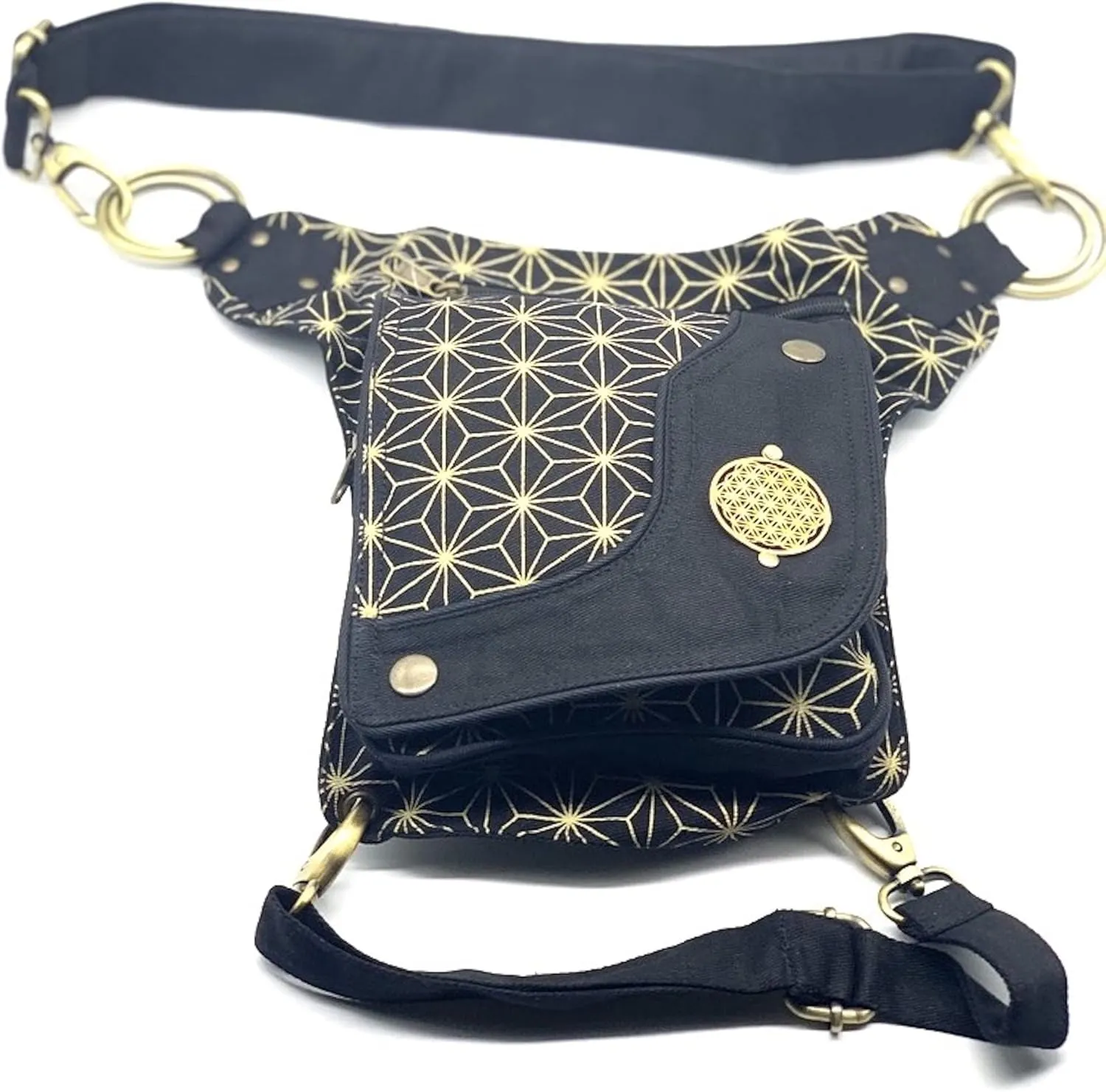 Unique design multipurpose Fanny Pack Hippie Bag Hip Bag Waist Pack Bag Festival Bag Travel 100% Cotton| FAIR TRADE | Handmade with Love