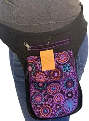 Unique design multipurpose Fanny Pack Hippie Bag Hip Bag Waist Pack Bag Festival Bag Travel waist pack / 100% cotton| FAIR TRADE | Handmade with Love