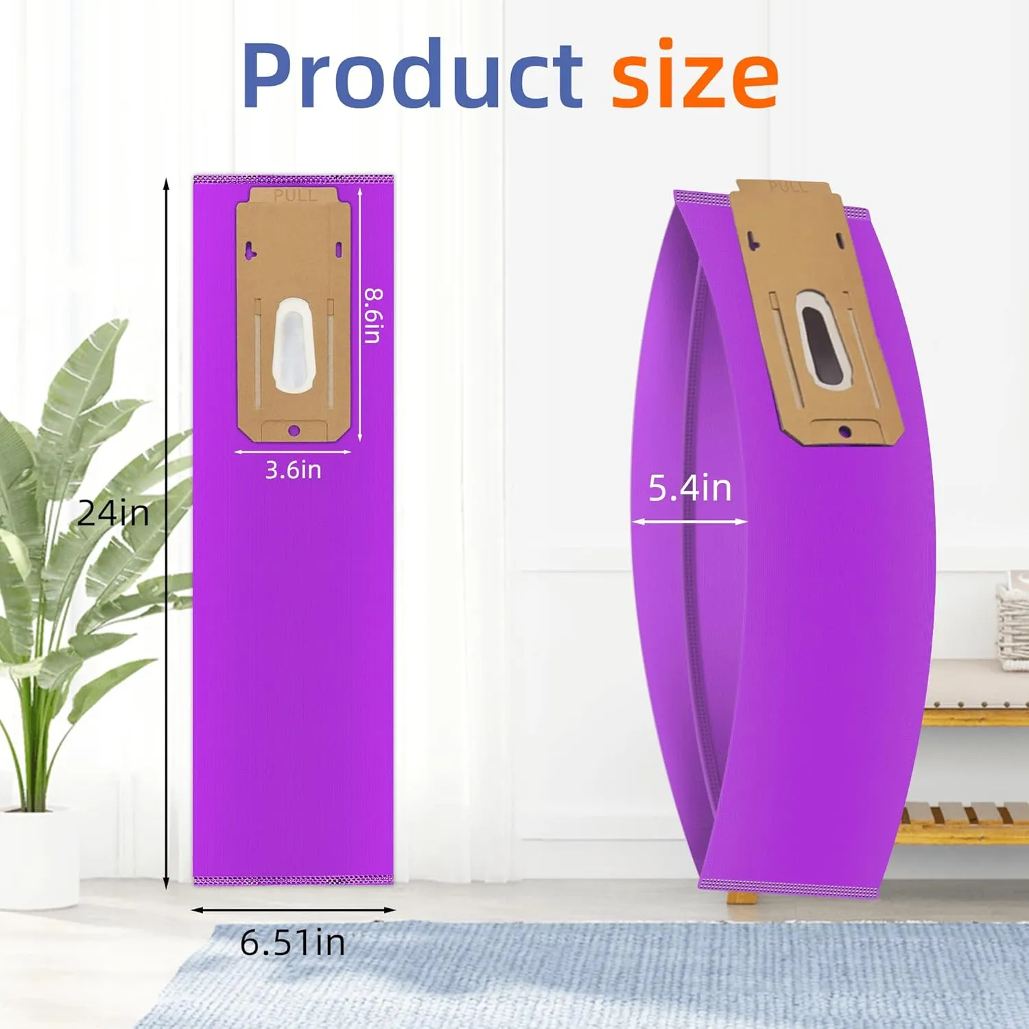 Upgraded 12 Pack Type CC HEPA Upright Vacuum Cleaner Bags AK1CC6H Replacement for All Oreck Elevate Models X3,X5,XL7,XL21,2000,3000,4000,8000,9000 series by Pulluty,Replaces Part # CCPK8DW, AK1CC6A