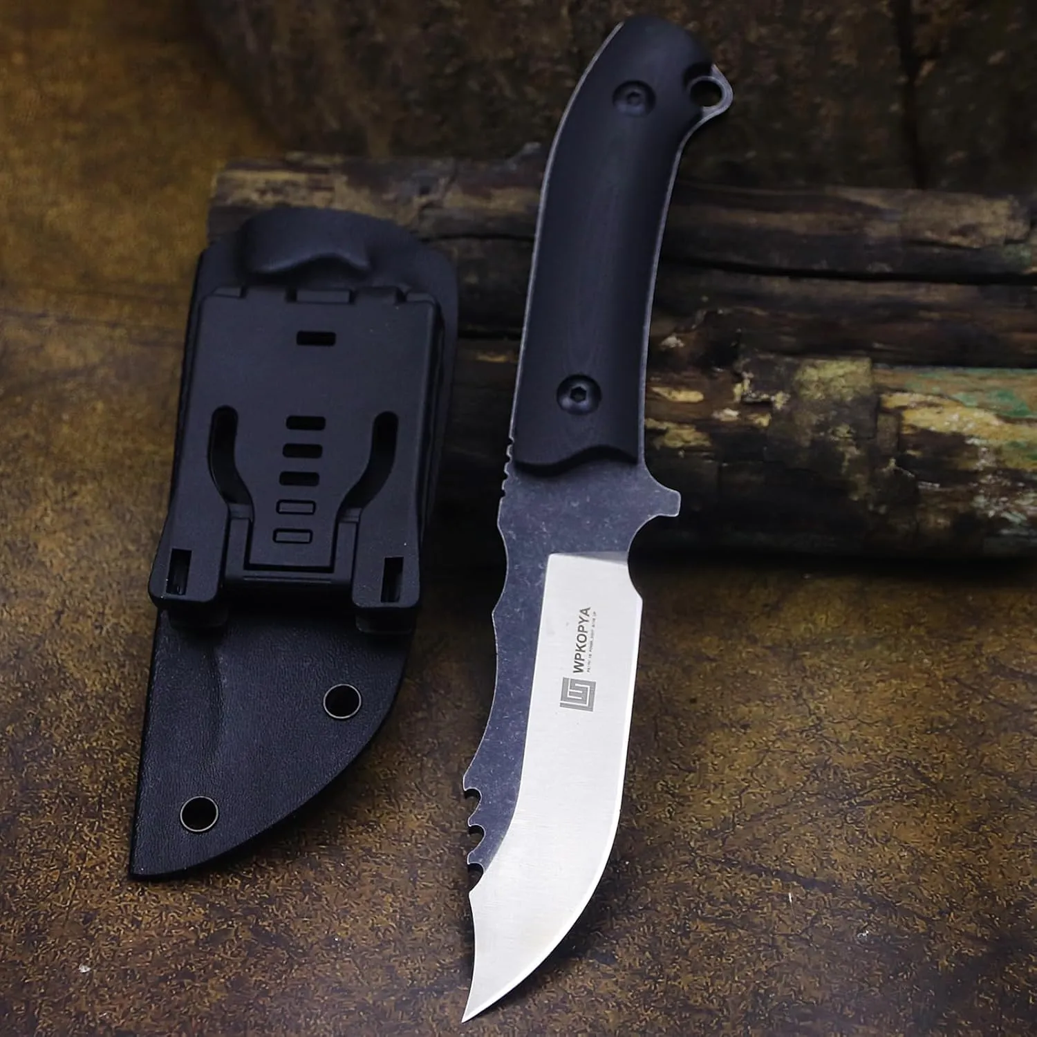 USA hunting knife（Full Tang）  K sheath, Outdoor slicing, boning, peeling， Suitable for Outdoor Hiking, Fishing, Jungle Camping, Hunting, EDC, Gift for Both Men and Women