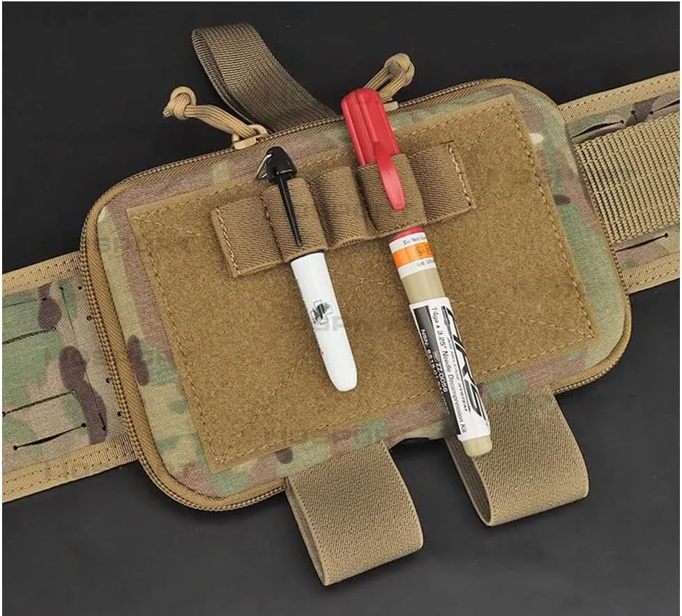Utility Tactical Medical Pouch Trauma Kit Organizer Tourniquet Holder IFAK Pouch, Emergency EMT Med Kit Tactical First Aid Pouch with Elastic Holder Hook and Loop
