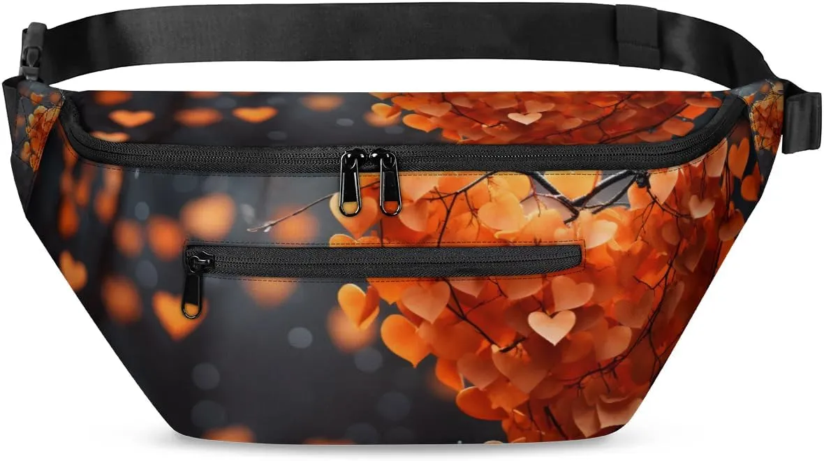 Vague Scenery Sling Bag Crossbody Backpack Chest Daypack for Women Sport Travel Hiking Casual Bag Multipurpose Waist Pack With Zipper Closure Adjustable Strap Shoulder Bag