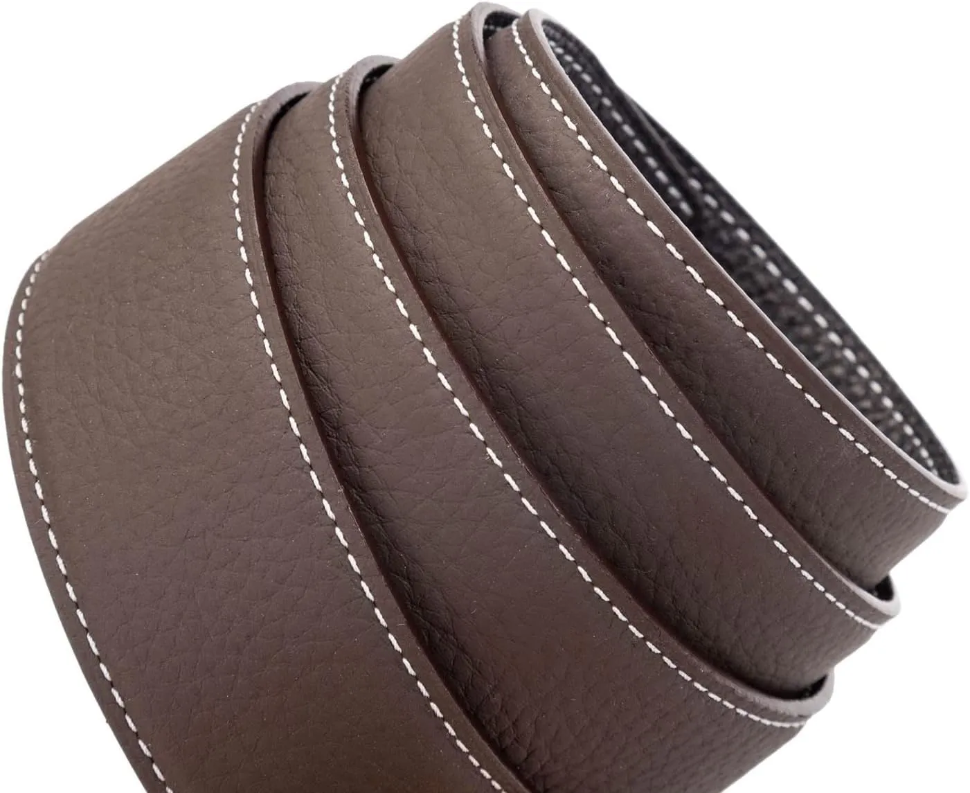 Vatee's Men/Women Reversible Genuine Leather Without Buckle Replacemen Belt Strap 1.34"/1.5" Wide
