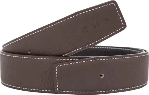 Vatee's Men/Women Reversible Genuine Leather Without Buckle Replacemen Belt Strap 1.34"/1.5" Wide