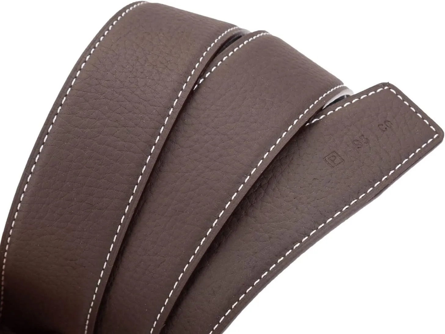 Vatee's Men/Women Reversible Genuine Leather Without Buckle Replacemen Belt Strap 1.34"/1.5" Wide