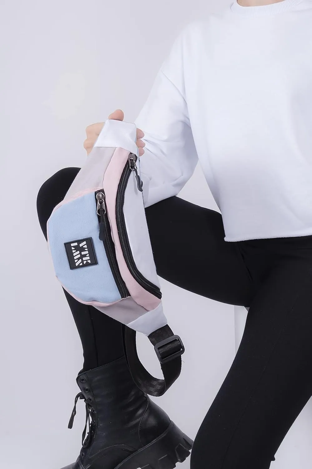 Vatkalimon Waterproof Belt Bag - Small Crossbody Bag with Adjustable Strap Belt Bag for Women, Unisex Crossbody Bag Colourful Fanny Packs