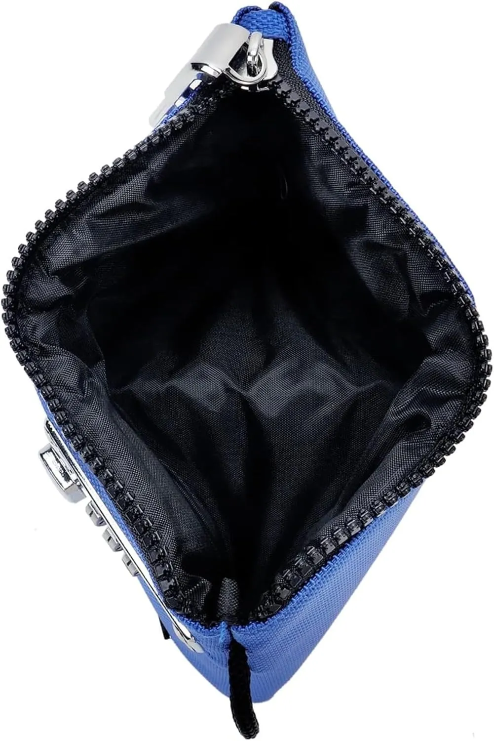 Vaultz Money Bag with Lock - 5 x 8 Inch, Men & Women's Locking Accessories Pouch for Cash, Bank Deposits, Wallet, Medicine, Phone and Credit Cards - BLUE