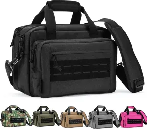 VEAGIA Range Bag,Pistol Case,Gun Range Bags For Handguns And Ammo Pouch 2 Pistols Soft Carrying Shooting Bag