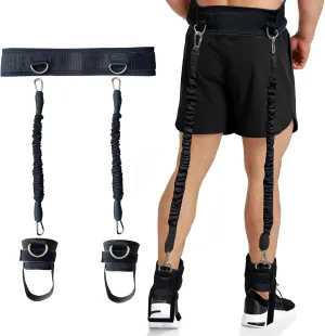 Vertical Jumping Trainer,Leg Strength Training Resistance Band for Agility Speed Basketball Volleyball Football Jump Training