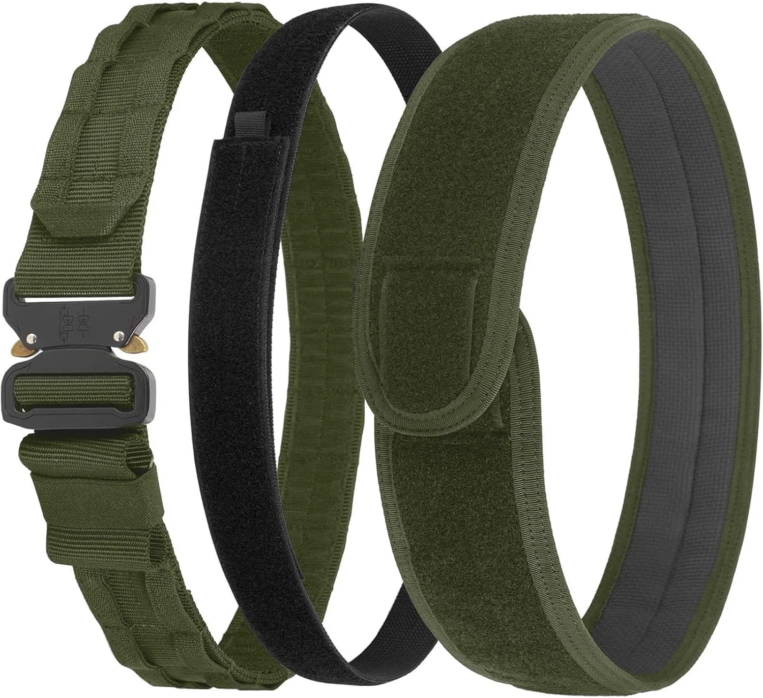 VISMIX Tactical Belt, Quick Release 1.75" MOLLE Battle Belt with Inner Belt and Anti-Slip Pad- Heavy Duty Battle Belts
