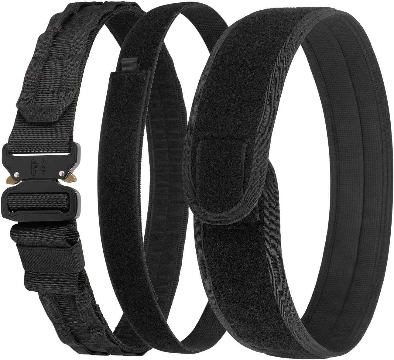VISMIX Tactical Belt, Quick Release 1.75" MOLLE Battle Belt with Inner Belt and Anti-Slip Pad- Heavy Duty Battle Belts