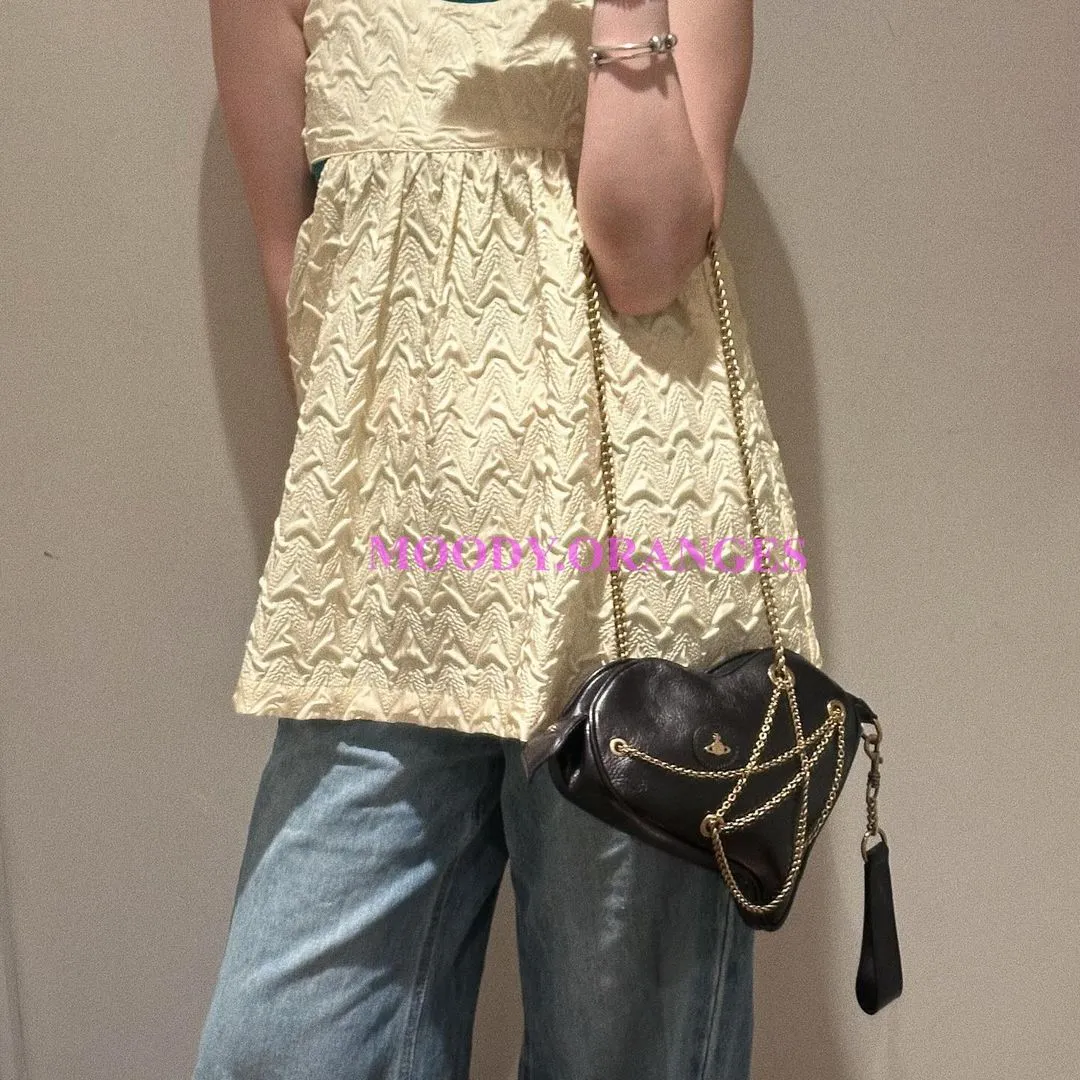Vivienne Westwood Cora AK Embellished Leather Heart Bag