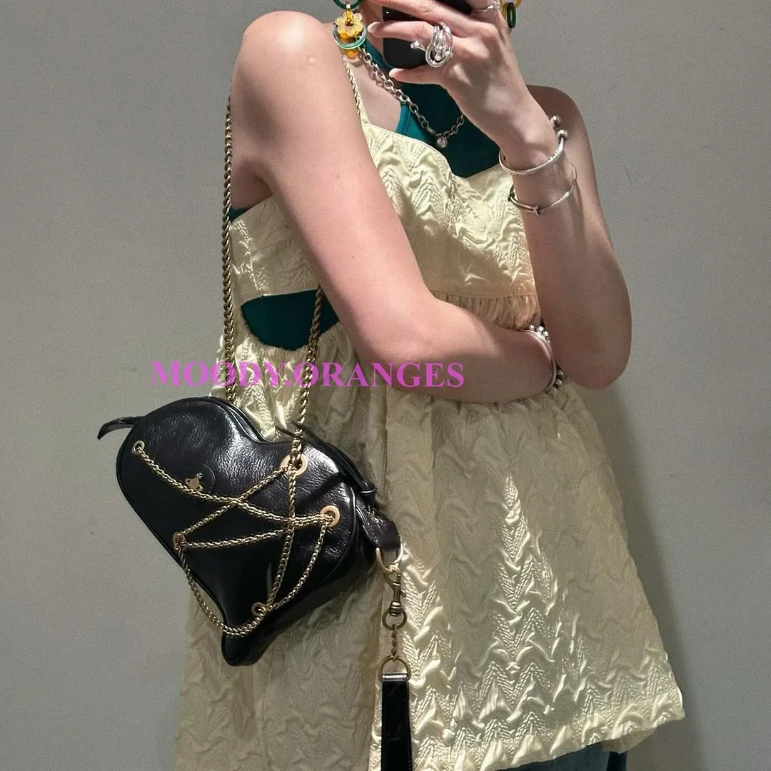Vivienne Westwood Cora AK Embellished Leather Heart Bag