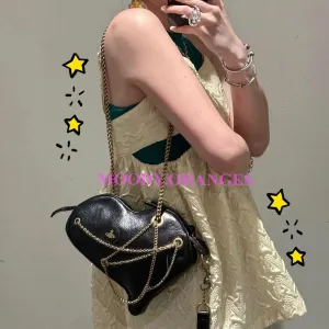 Vivienne Westwood Cora AK Embellished Leather Heart Bag