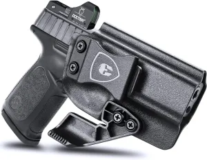 WARRIORLAND IWB Kydex Holster, Compatible with S&W SD9 VE & SD40 VE, Adj. Cant & Posi-Click Retention, Claw Attachment/Fiber/Right-Hand/Left-Hand Options