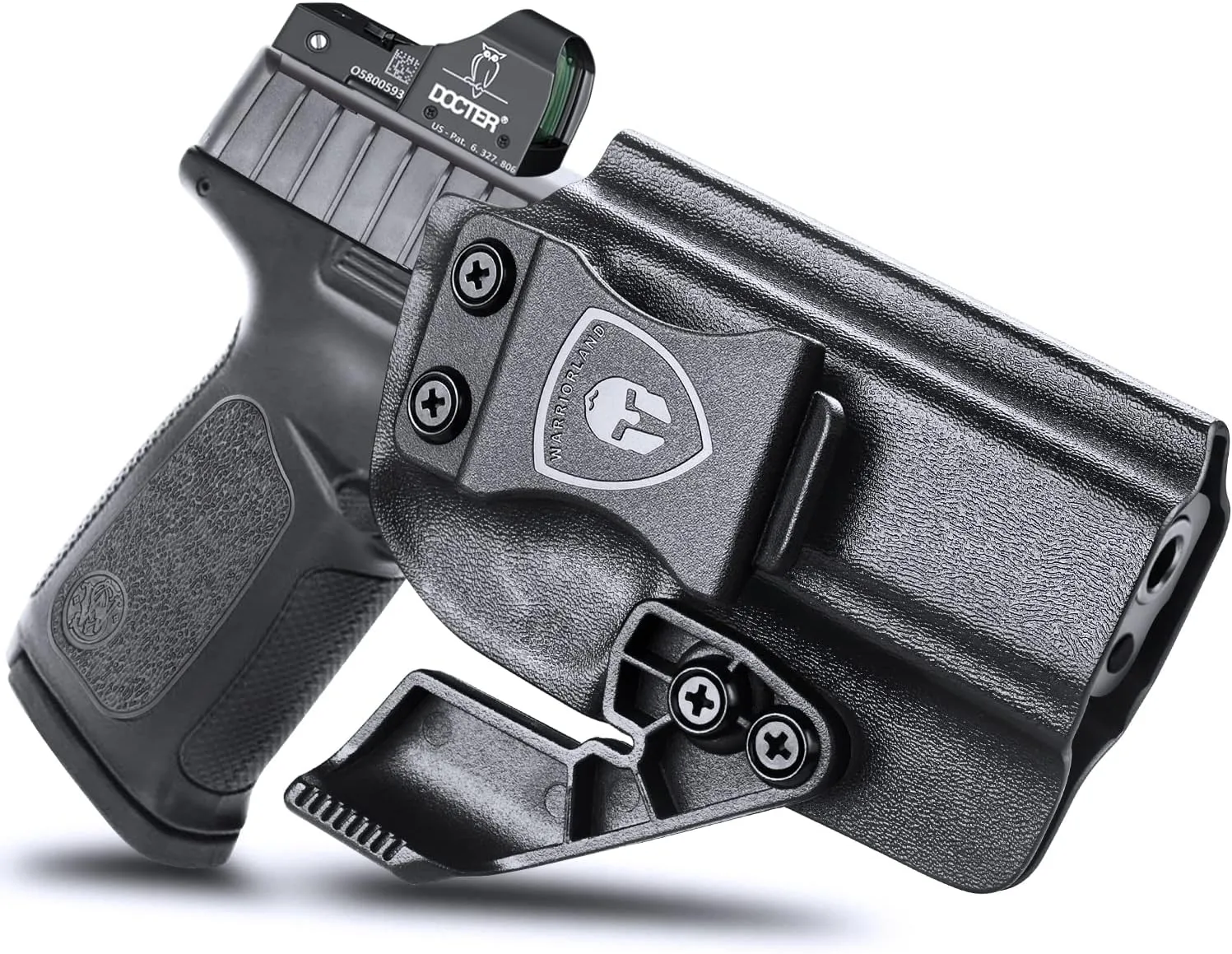 WARRIORLAND IWB Kydex Holster, Compatible with S&W SD9 VE & SD40 VE, Adj. Cant & Posi-Click Retention, Claw Attachment/Fiber/Right-Hand/Left-Hand Options