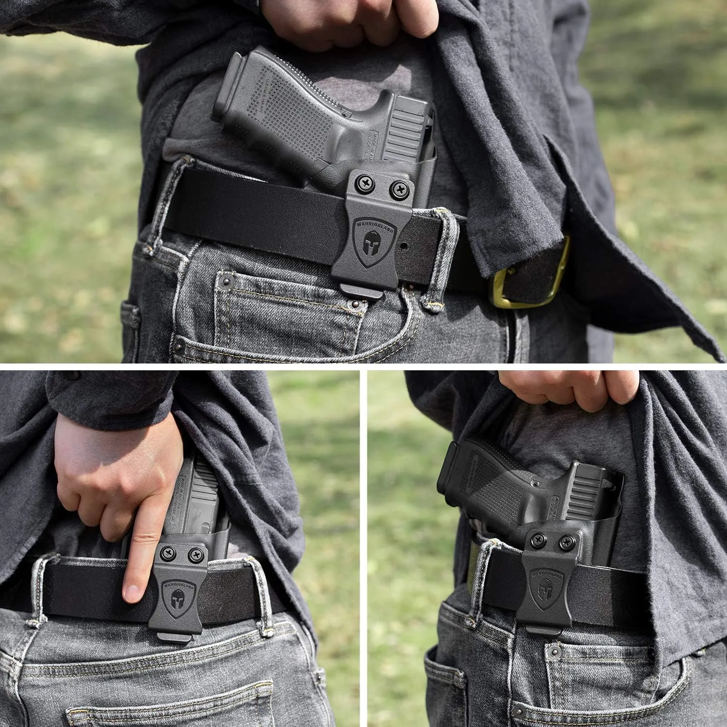 WARRIORLAND IWB Kydex Holster, Compatible with S&W SD9 VE & SD40 VE, Adj. Cant & Posi-Click Retention, Claw Attachment/Fiber/Right-Hand/Left-Hand Options