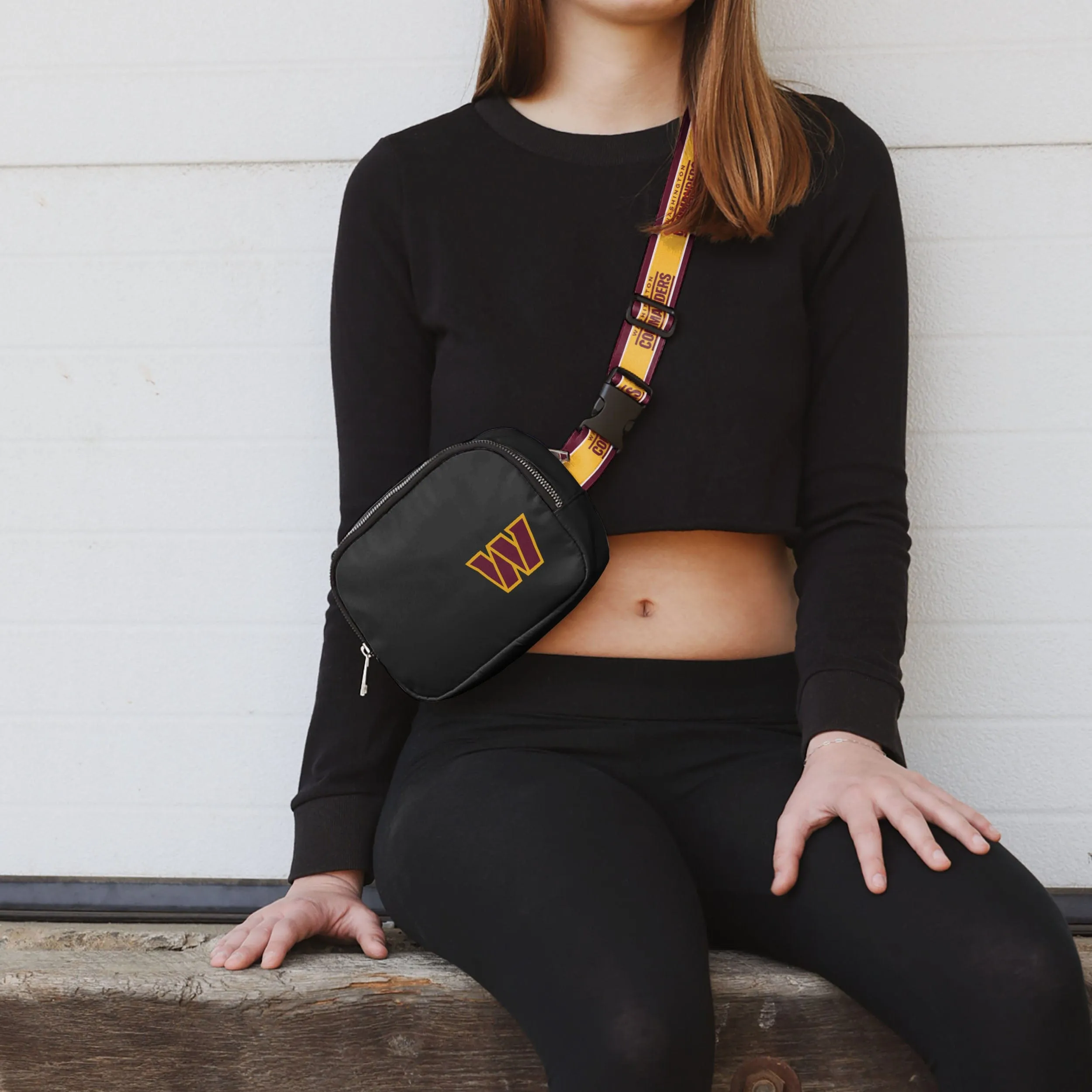 Washington Commanders Team Wordmark Crossbody Belt Bag