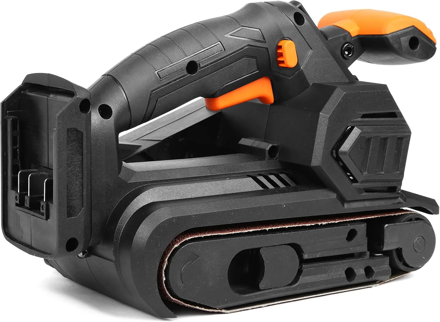 WEN 20418 20V Max Cordless Belt Sander, Variable Speed, Handheld and Portable with 4.0Ah Battery and Charger