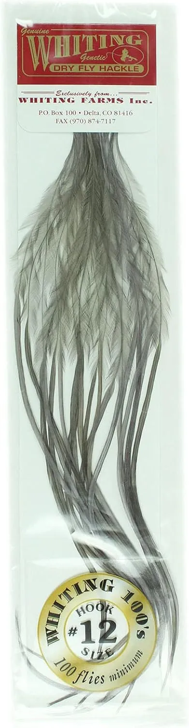 Whiting Dark Dyed Dun 100's Size #12