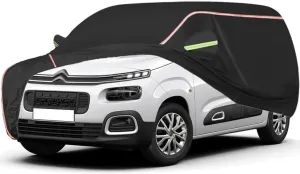WOLWES Car Cover are Suitable for Citroen Berlingo MPV All-Weather Windproof, Snowproof, Rainproof, UV-Protected and Breathable All-Season Universal with Side Door Zip Oxford Cloth Car Cover (Color :