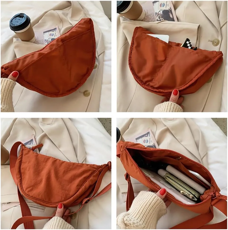 Women Casual Crescent Crossbody Hobo Bag Should Bag Sling Hobo Bag with Adjustable Strap