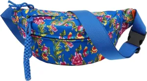 Women Retro Vintage Canvas Fanny Packs Cross Body Fanny Pack Belt Floral Rave Pack Bum Bag Waist, One Color, Blue