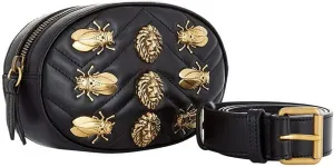 Women Waist Bag Rivets Leather Chest Belt Fanny Pack Bags Casual Fashion Handbag