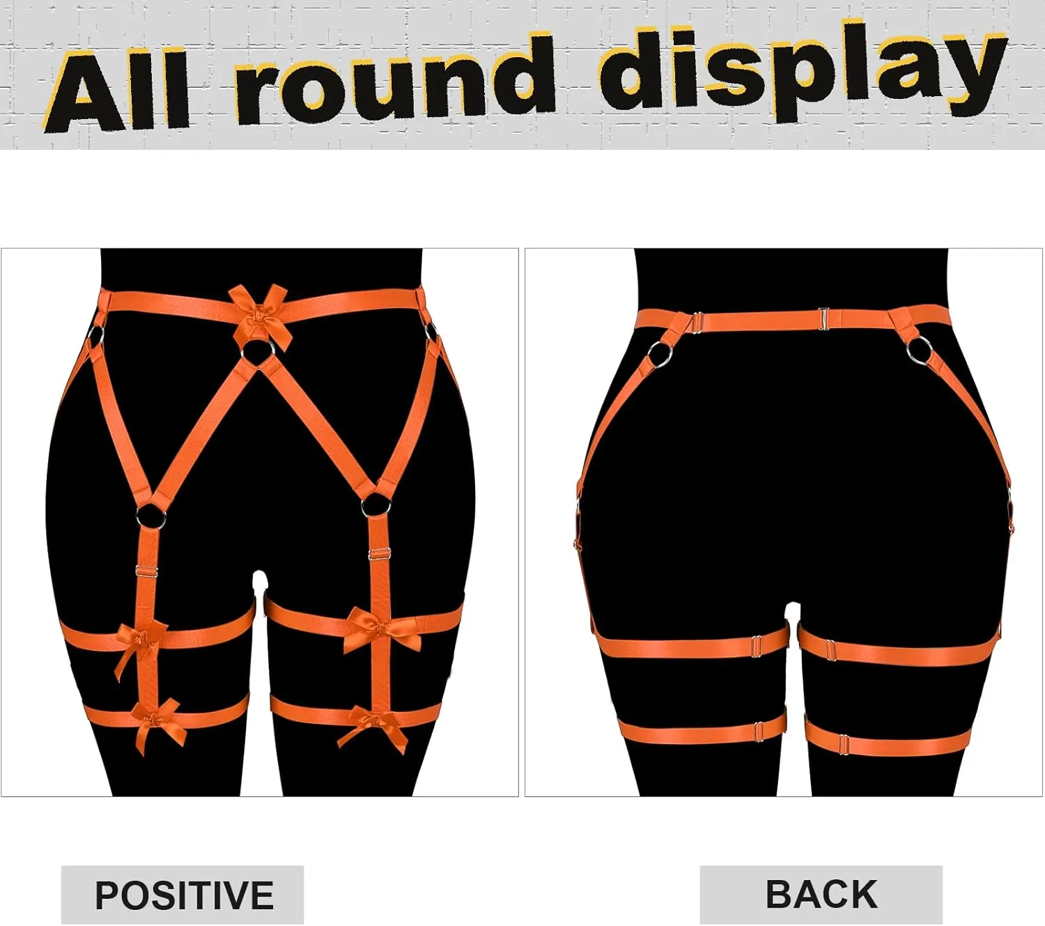 Women's Body Harness Belt Legs Plus Size Fashion Garter Belt Waist Cage Goth Punk Carnival Christmas Thigh Dance Garter Belt