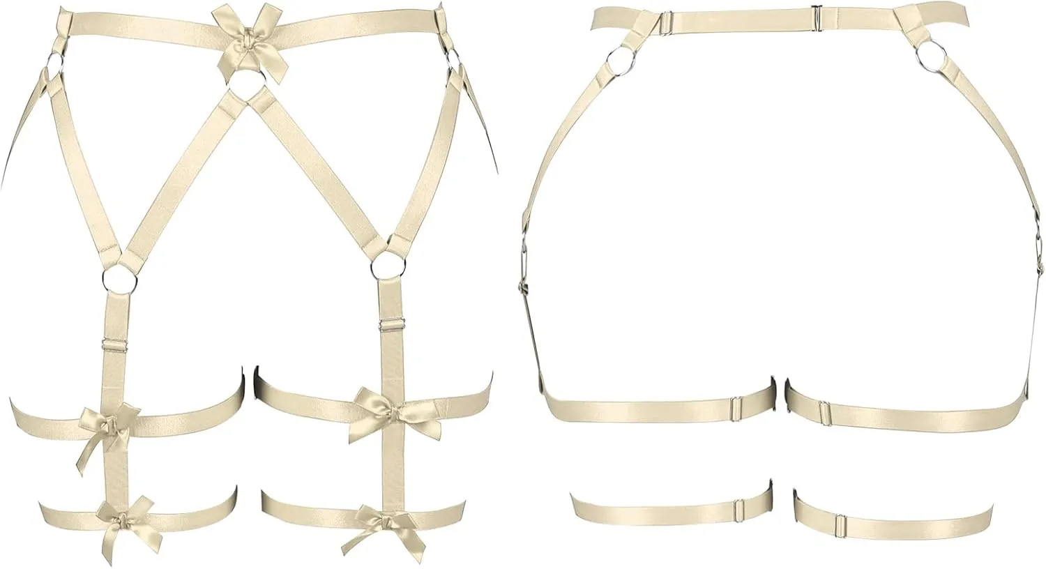 Women's Body Harness Belt Legs Plus Size Fashion Garter Belt Waist Cage Goth Punk Carnival Christmas Thigh Dance Garter Belt