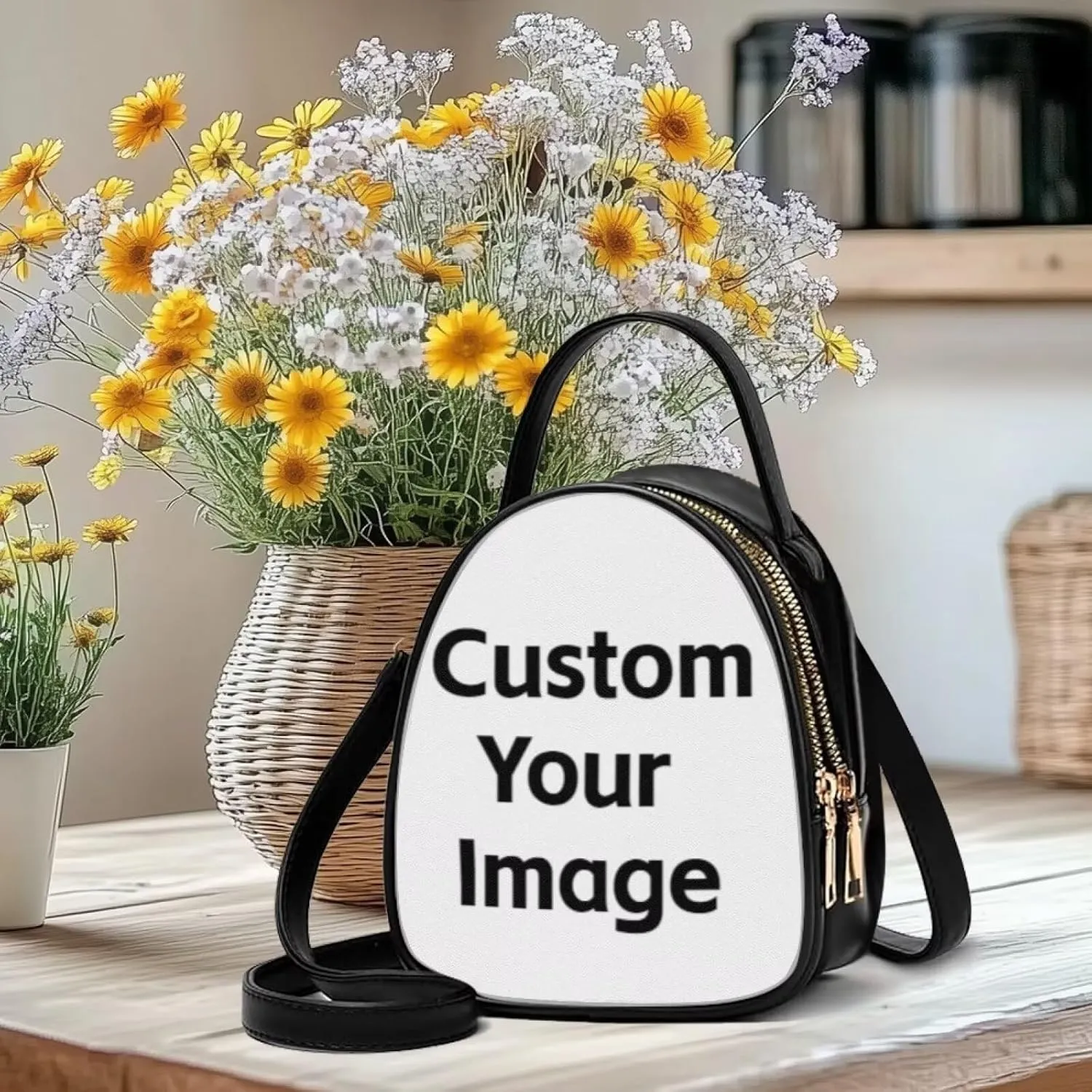 Womens Crossbody Bag Small Double Layer Purses for Women Shoulder Bag Trendy with Zipper Closure