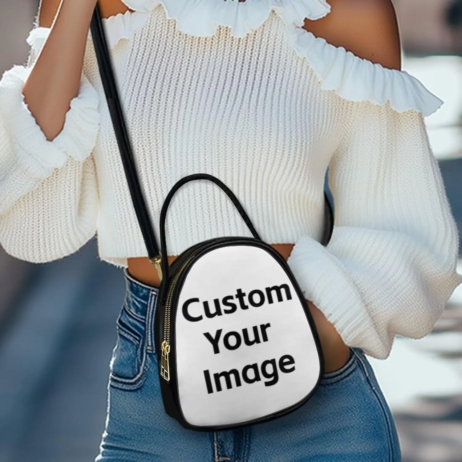 Womens Crossbody Bag Small Double Layer Purses for Women Shoulder Bag Trendy with Zipper Closure